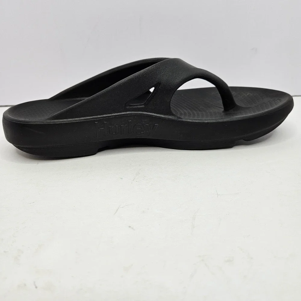 Under Armour Hurley Black Flip Flops Mens Size 9‎ Heel To Toe 11.5